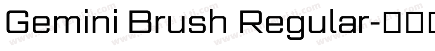 Gemini Brush Regular字体转换